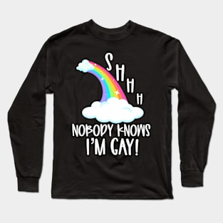 Knows Im Gay Pride Stuff Coming Out LGBTQ Long Sleeve T-Shirt